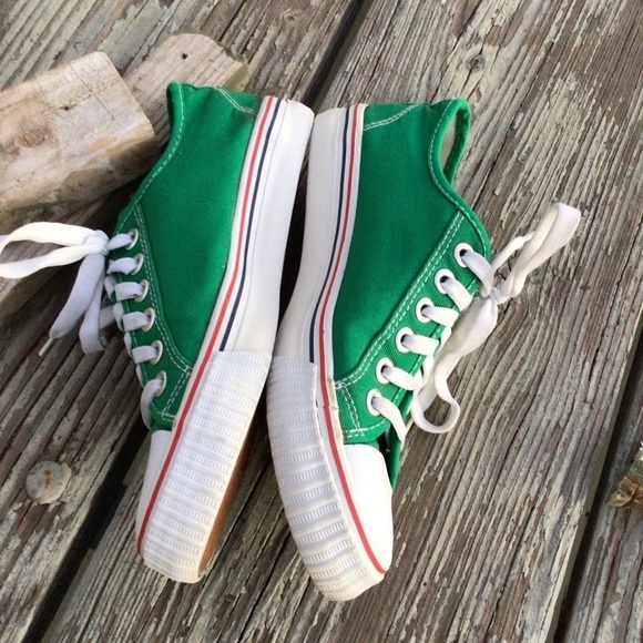 Unisex Green Canvas Sneakers Shoes size 40 - Picture 3 of 6